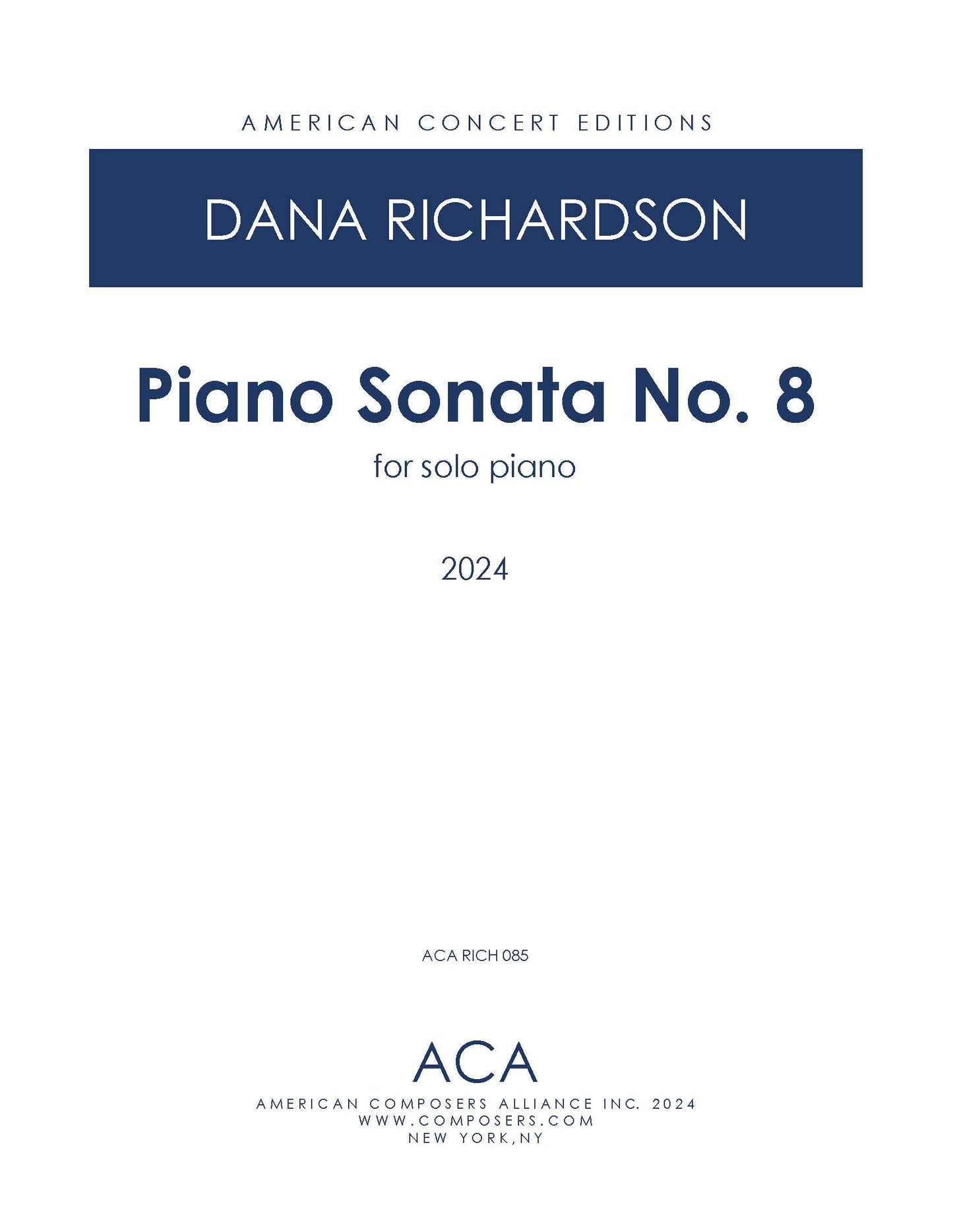 Piano Sonata No. 8