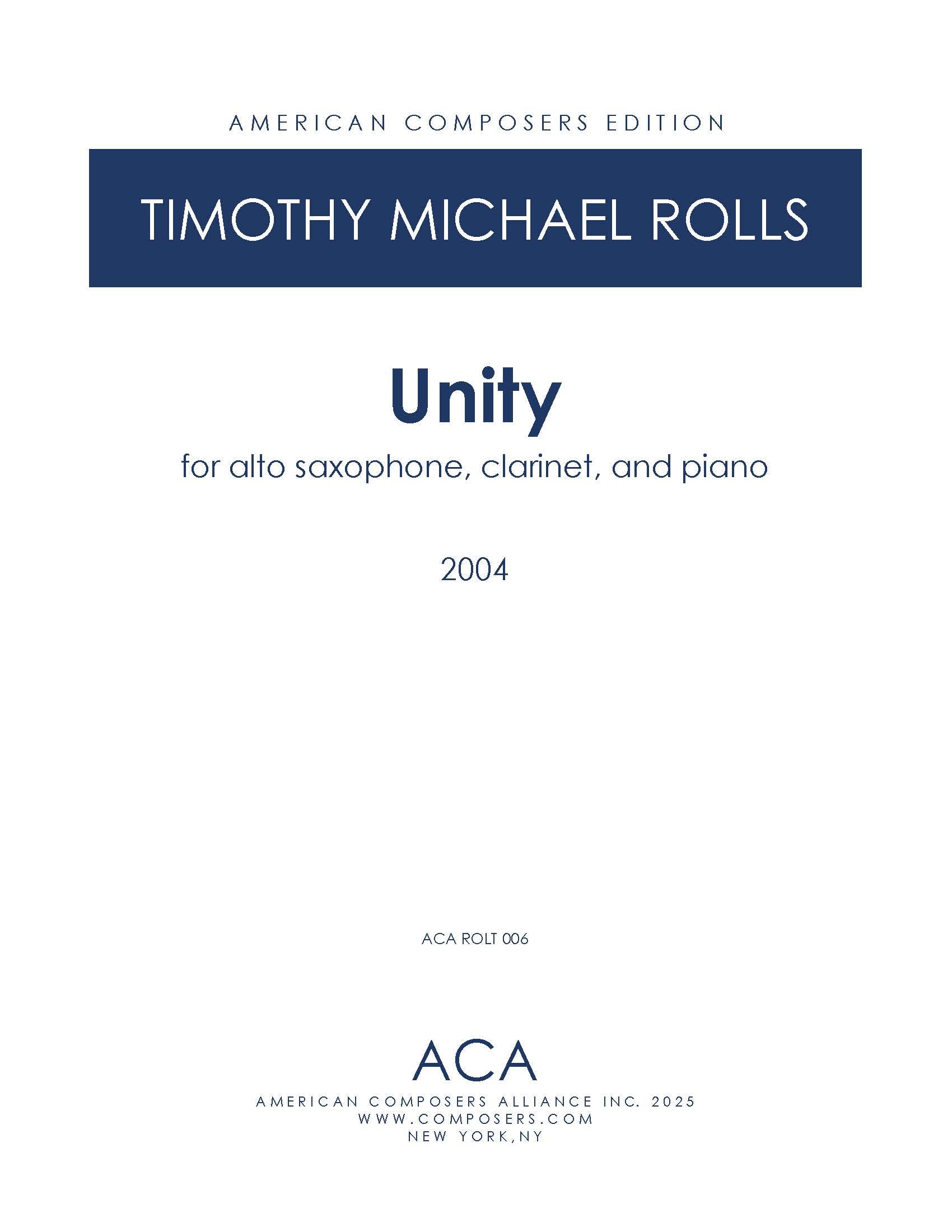 Unity – American Composers Alliance