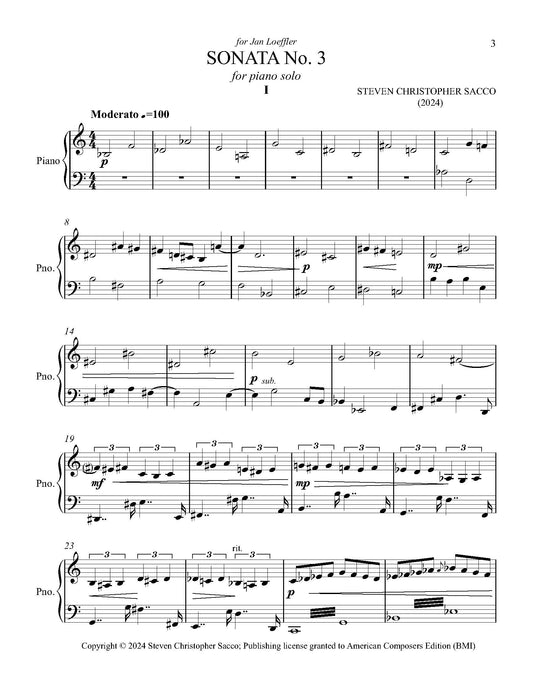 Sonata No. 3 for Piano Solo