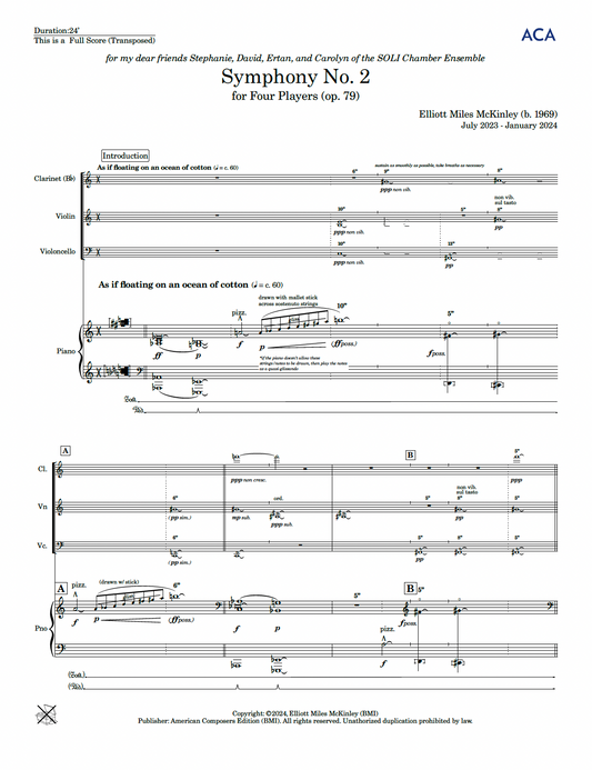Symphony No. 2 for Four Players