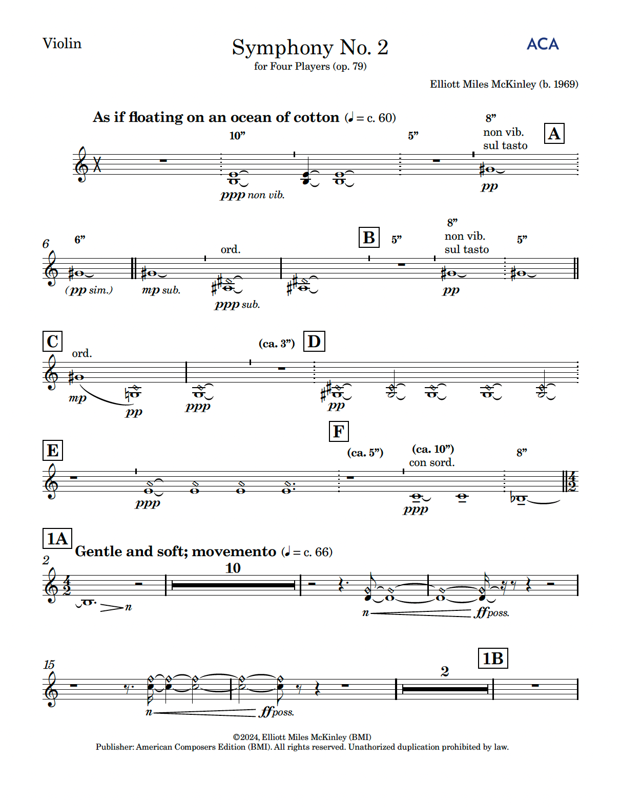 Symphony No. 2 for Four Players