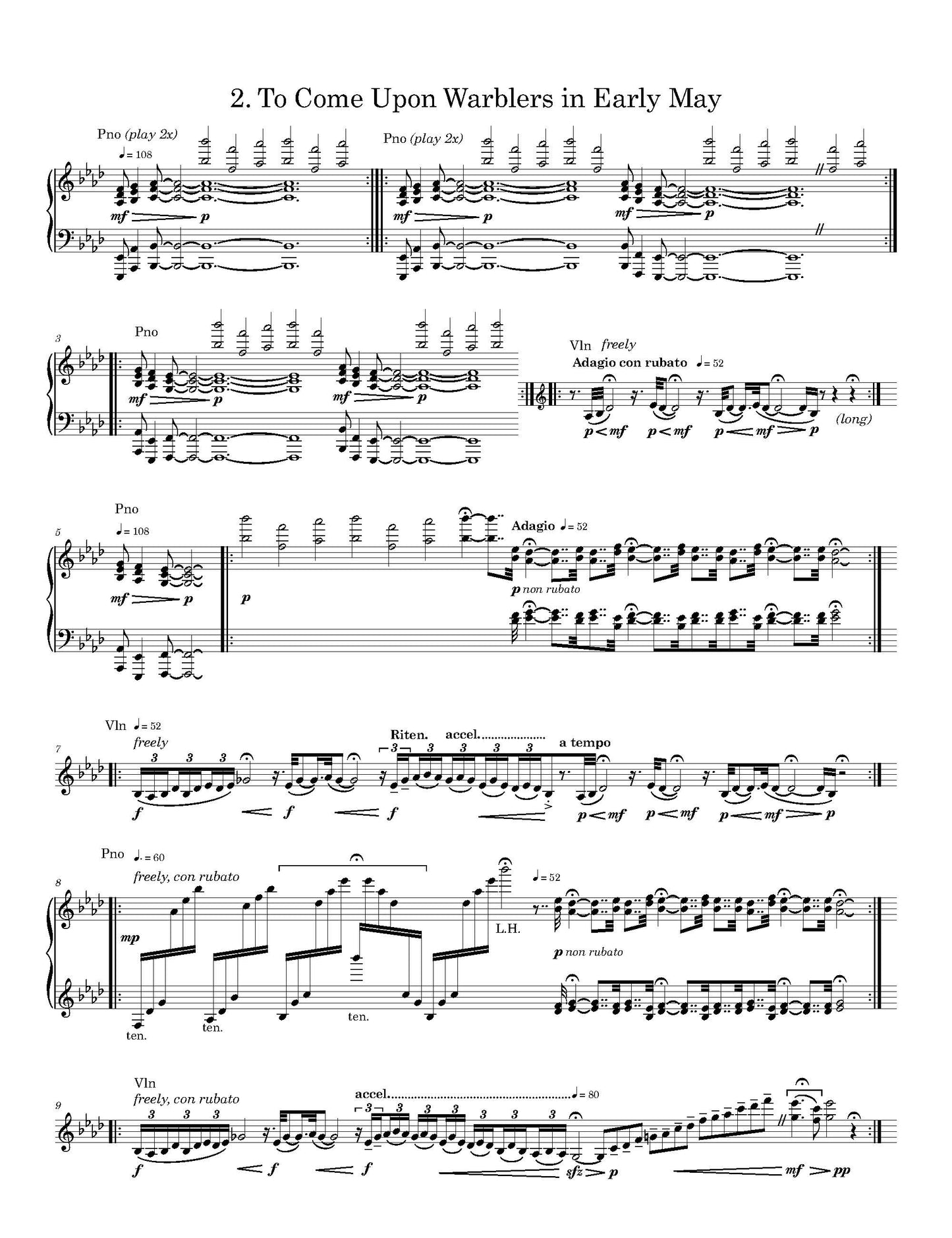 Sonata No. 1 for Violin and Piano: Images from "The Far Field"