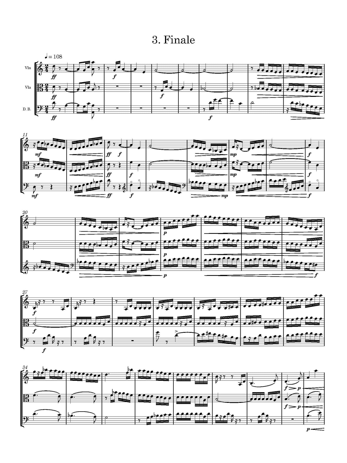 TRIO (1985) FOR VIOLIN, VIOLA, & DOUBLE BASS