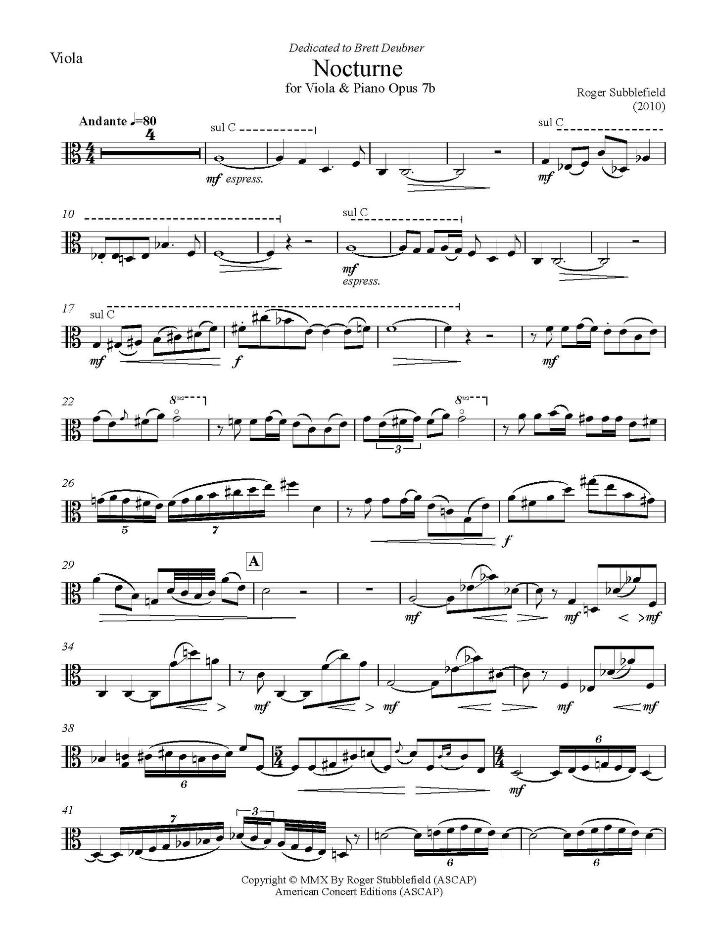 Nocturne, Op. 7b