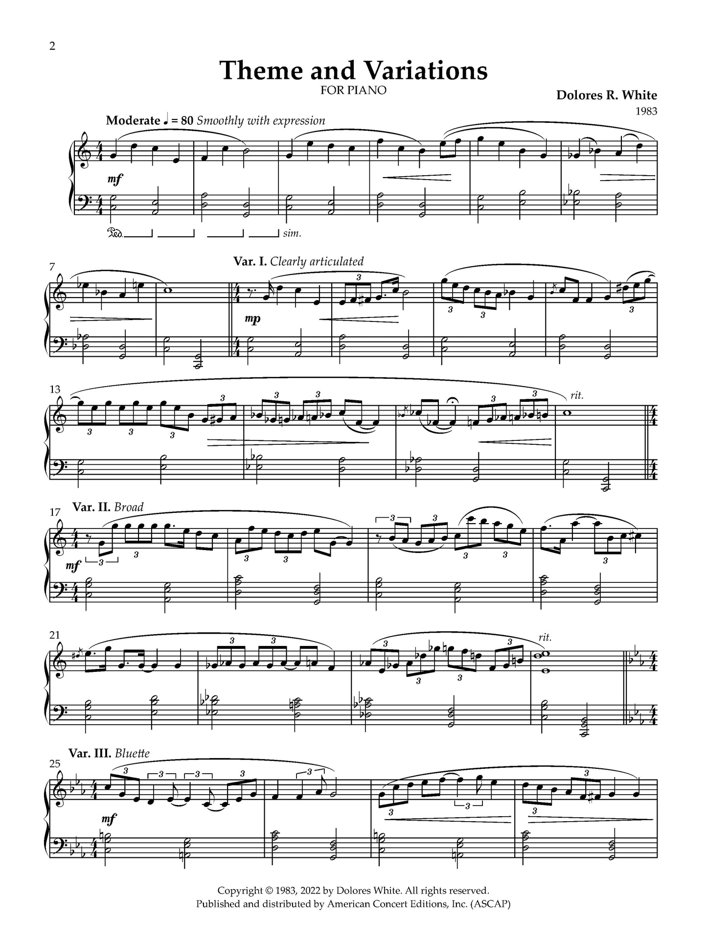 Theme and Variations