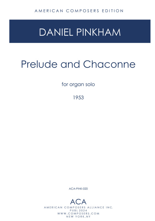 PRELUDE AND CHACONNE